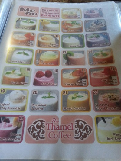 ป้ายราคาหรือสมุดเมนู