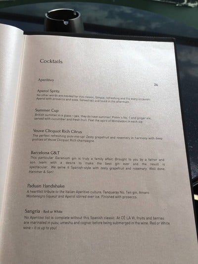 ป้ายราคาหรือสมุดเมนู