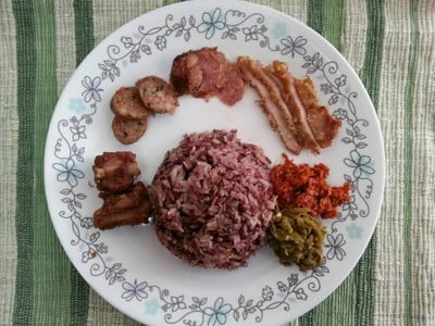 ดำรงค์ ไส้อั่ว หมูทอด น้ำพริกหนุ่ม กาดหลวง เชียงใหม่