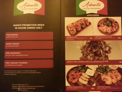 ป้ายราคาหรือสมุดเมนู