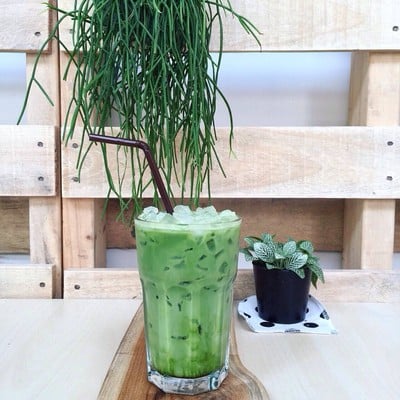 Caramel Greentea Latte