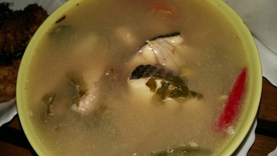 ต้มยำปลาช่อน 120฿