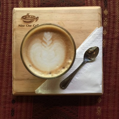 เมนูของร้าน Nine One Coffee ริมธาร-บ้านเมี่ยง