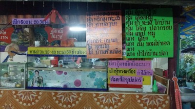 ป้ายราคาหรือสมุดเมนู