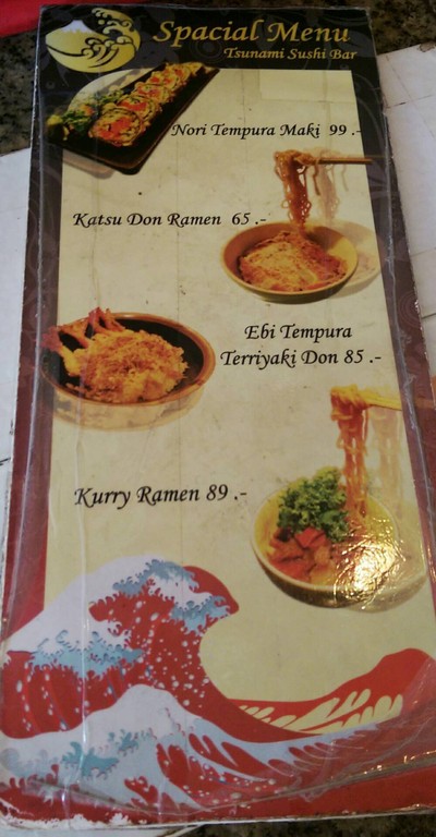 ป้ายราคาหรือสมุดเมนู