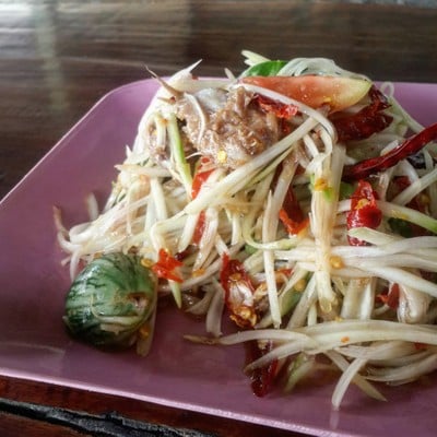 ส้มตำปู-ปลาร้า
