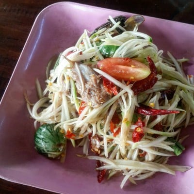 ส้มตำปู-ปลาร้า