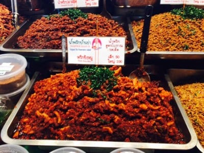 เมนูของร้าน น้ำพริกบ้านย่า  อ.ต.ก.