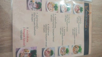 ป้ายราคาหรือสมุดเมนู