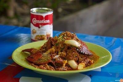 เมนูของร้าน อี๊ด กุ้งเผาคลองมอญ