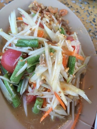 เมนูของร้าน ส้มตำปูม้า สาขา 2