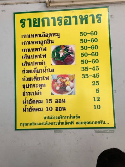ป้ายราคาหรือสมุดเมนู