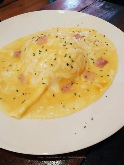 ข้าวไข่ข้นแฮมชีส