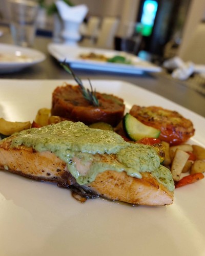 Salmon with Ratatouille