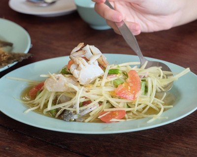 เมนูของร้าน เจ๊เขียวซีฟู๊ด