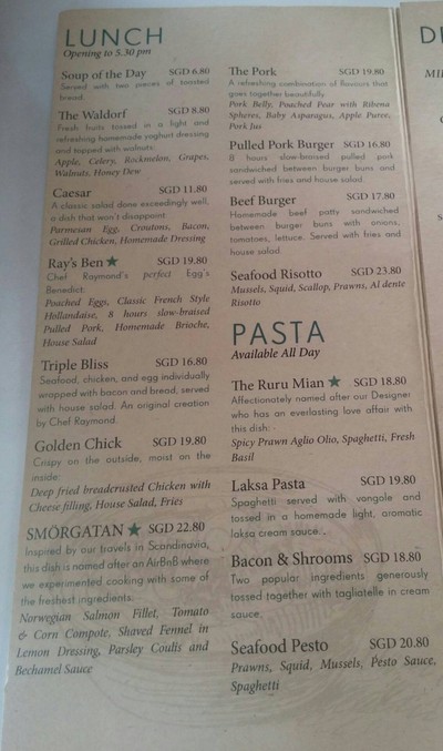 ป้ายราคาหรือสมุดเมนู