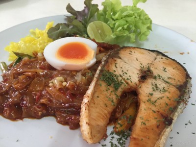 ข้าวหน้าไข่กุ้ง