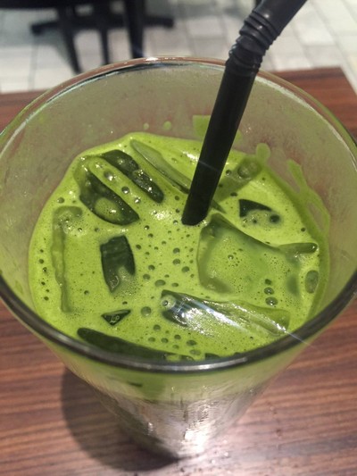 Matcha Red Bean Latte