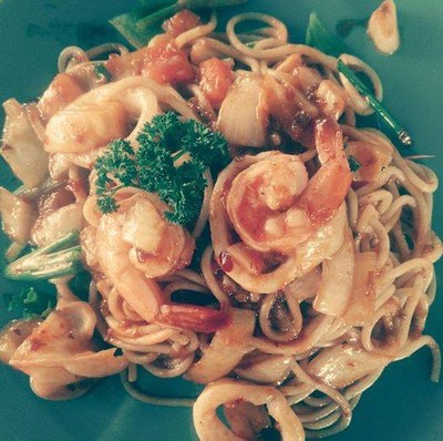 สปาเก๊ตตี้พริกเผาทะเล