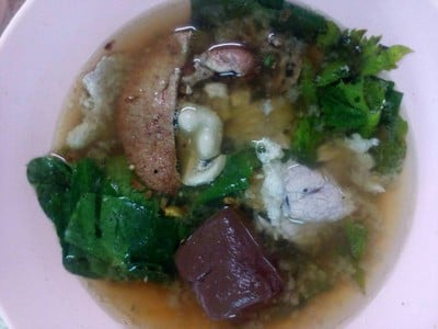 เมนูของร้าน เกาเหลาตี๋อ้วน เอกชัย