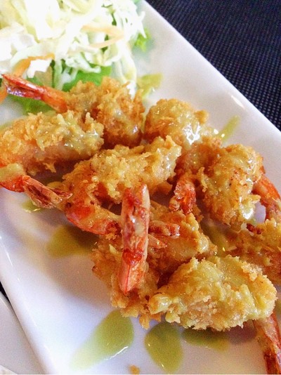 กุ้งทอดซอสครีมวาซาบิ