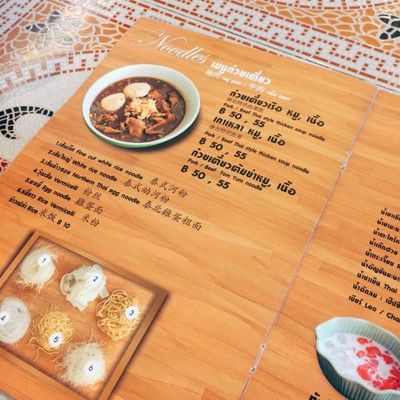 ป้ายราคาหรือสมุดเมนู