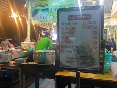 ป้ายราคาหรือสมุดเมนู