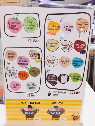 ป้ายราคาหรือสมุดเมนู