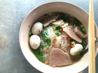 เมนูของร้าน เจ๊เฮียง ก๋วยเตี๋ยวหมู