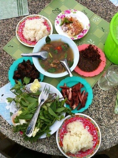 เมนูของร้าน ป้าแดงจิ้นตุ๊บ