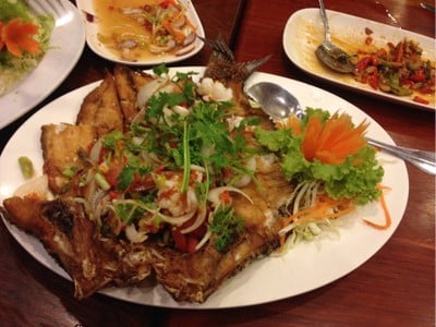 ปลานิลพุงแตก