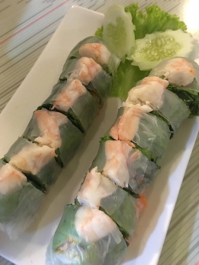 ปอเปี๊ยะสดกุ้ง