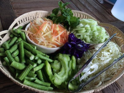 ชุดผักฟรีค่ะ