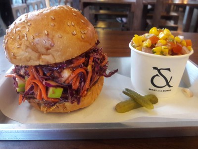 Pork Rib Burger 6-hr smoked