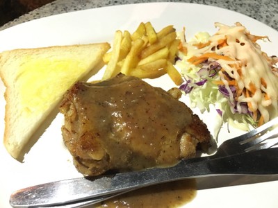 สเต็กไก่พริกไทยดำ