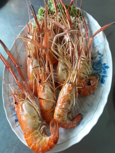 กุ้งใหญ่เผา