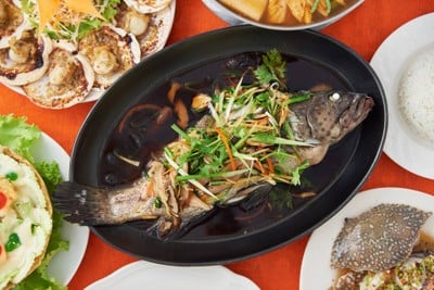 ปลาเก๋านึ่งซีอิ๊ว