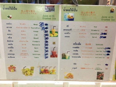 ป้ายราคาหรือสมุดเมนู