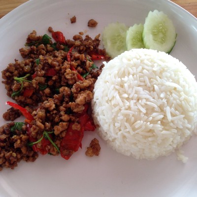 ข้าวกระเพราหมูสับ