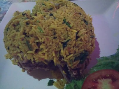 Yellow Curry Rice with Lamb
