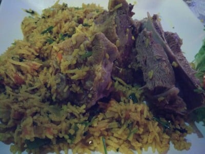 Yellow Curry Rice with Lamb