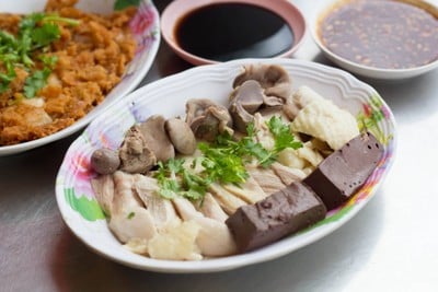 เมนูของร้าน นายโตข้าวมันไก่ตอน