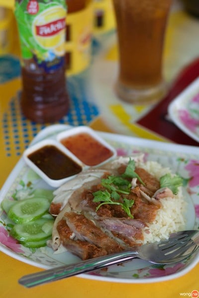 เมนูของร้าน ข้าวมันไก่สามย่านเจ้าเก่า