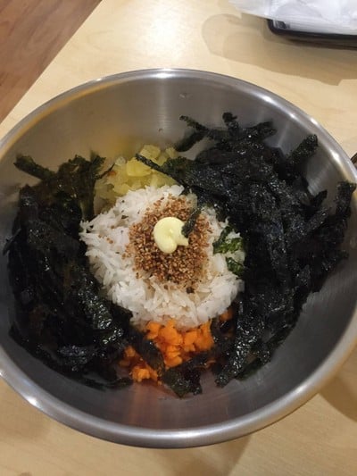 ข้าวหน้าสาหร่ายเกาหลี---อร่อย แนะนำ!!