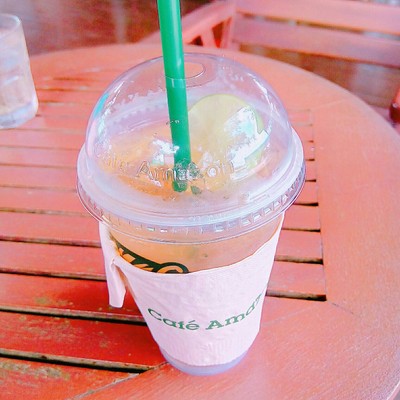 ชาเขียวน้ำผึ้งมะนาว