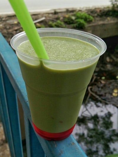 นมปั่นชาเขียวเจลลี่