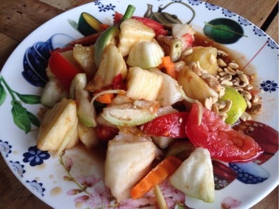 เมนูของร้าน ส้มตำอุดร ป้าอ้วน (ซอยทานตะวัน)