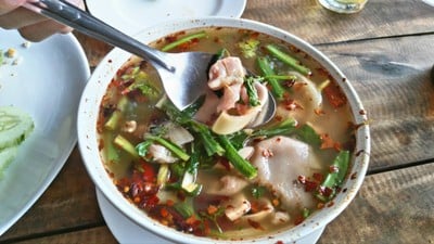 เมนูของร้าน ร้านท่าน้ำต้นกุ่ม