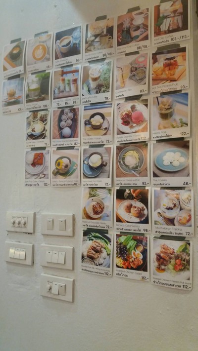 ป้ายราคาหรือสมุดเมนู