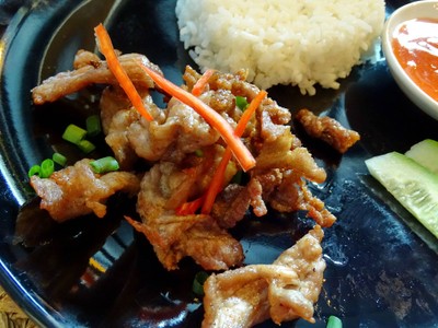 ข้าวหมูทอด